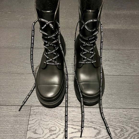 Michael Kors Black Rain Boots - Picture 2 of 4